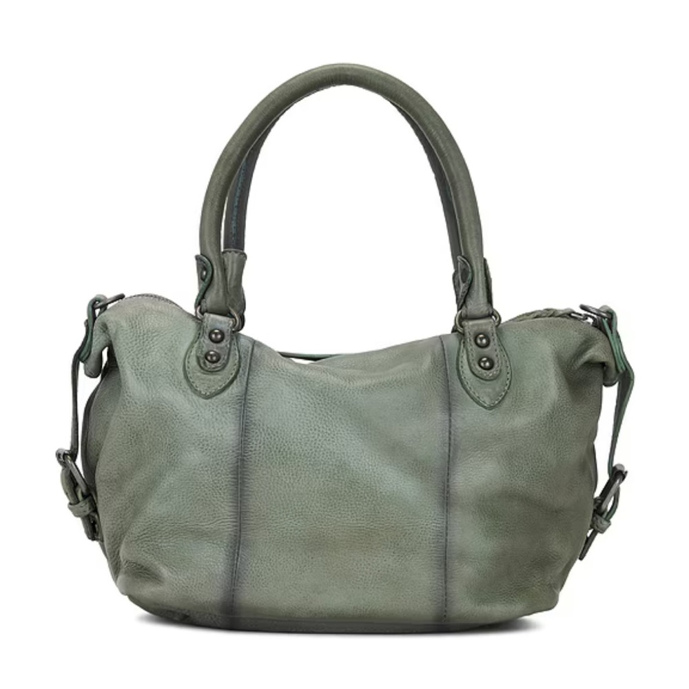 NWT Free People We The Free Baby Emerson Tote Leather Sage Green - Picture 2 of 4